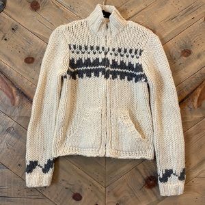 VTG Abercrombie & Fitch Wool Chunky Knit Cardigan M
